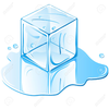 Ice Cube Melting Clipart Image