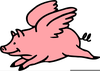 Pigs Fly Clipart Image