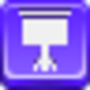 Free Violet Button Easel Image