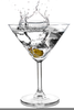 Free Martini Glasses Clipart Image