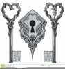 Heart Keyhole Clipart Image