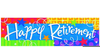 Retirement Banners Clipart Image