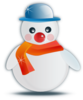 Snowman Glossy Clip Art