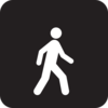 Walking Man Black Clip Art