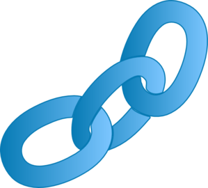 Blue Chain (no Outline) Clip Art