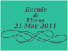 Bernie & Thess Wedding Anniversary3 Clip Art