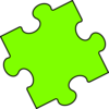 Green Puzzle Piece Clip Art