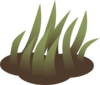 Firebog Grass Solid Clip Art