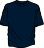 T Shirt Template Blue Clip Art
