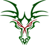 Greener Dragon Head Clip Art