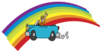 Man With Rainbow Clip Art