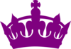 Purple Royal Crown Silhouette Clip Art