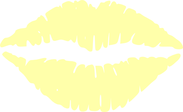 yellow lips clipart - photo #1