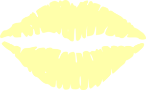 Yellow Lips Clip Art