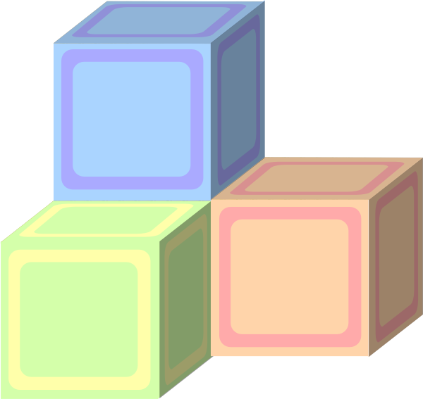 Tri Baby Plain Block Pastel Clip Art at 