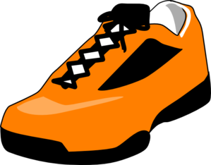 Orange Shoe Clip Art