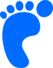 Red Footprint Clip Art