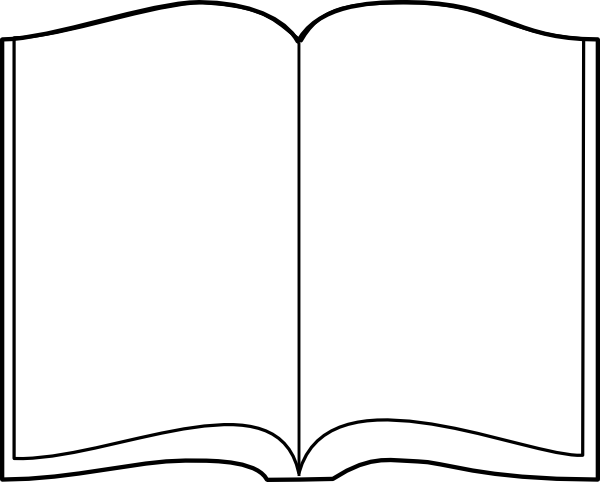 clipart open book outline - photo #1