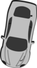 Gray Car - Top View - 260 Clip Art