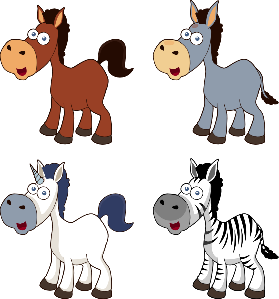 clipart cartoon horses - photo #40