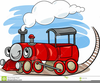 Train Engine Cartoon Clipart Image