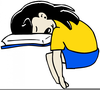 Clipart Of Falling Asleep Image
