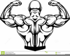 Bodybuilding And Weightlifting Clipart Image