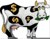 Country Cow Clipart Image