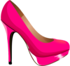 Pink Highheal Shoe Clip Art