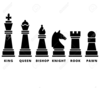 Black Chess Piece Clipart Image