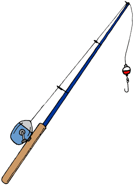 cartoon fishing pole. Fishing Pole image