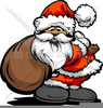 Santa Waving Clipart Image