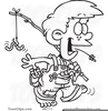 Fishing Pole Clipart Black And White Image