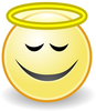 Smiley Face Angel Clipart Image