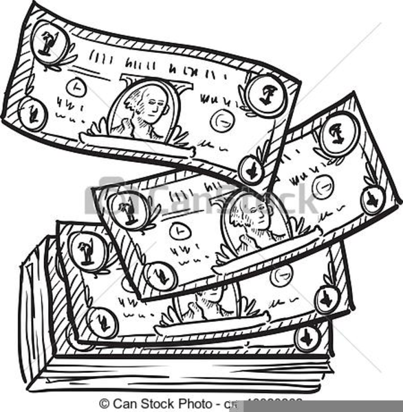 stack of cash clipart