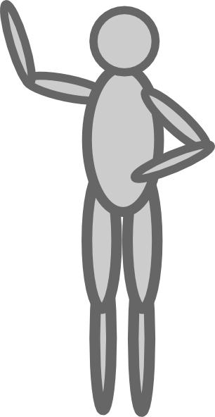 clip art people standing. Pointing Person clip art