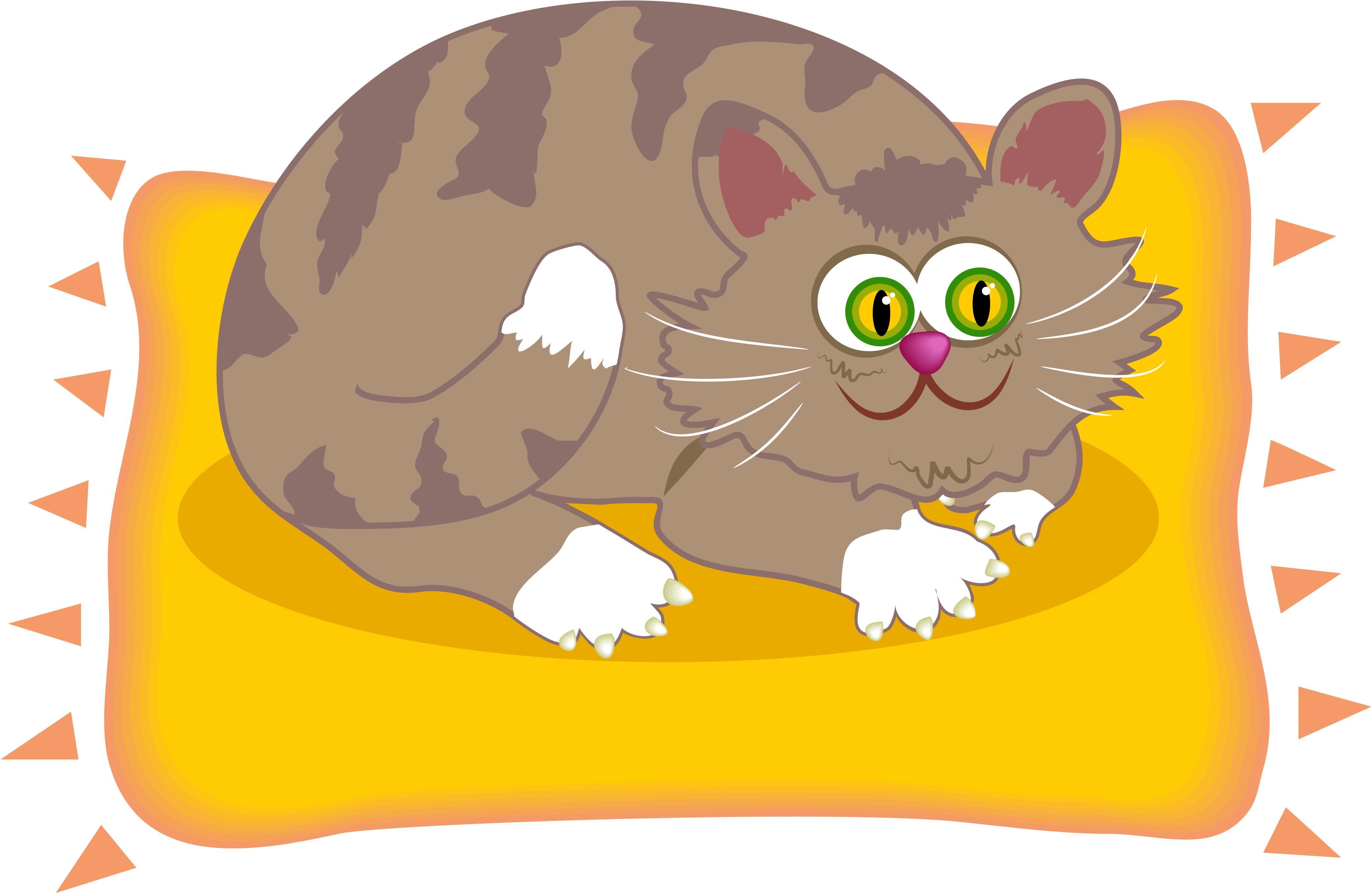 cat bed clipart - photo #46