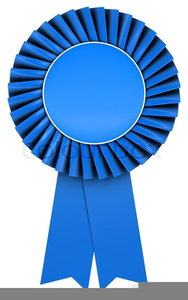 Blue Ribbon Award Clipart Image