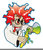Animated Mad Scientist Clipart Image