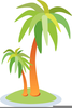Island Palm Tree Clipart Image