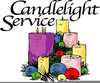 Free Clipart Candlelight Service Image