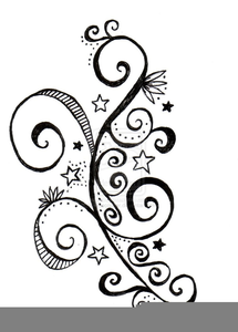 Black Swirls Clipart Image