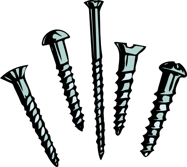 Screws Clip Art at Clker.com - vector clip art online, royalty free