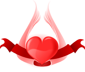 Heart With Wings Clip Art