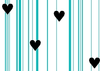 Black Hearts Blue Stripes Image
