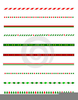 Christmas Horizontal Line Clipart Image