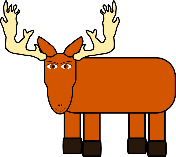 free clip art cartoon moose - photo #7