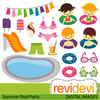 Clipart Party Pool Image