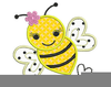 Cute Bumblebee Clipart Free Image