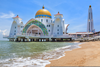 Malacca Strait Mosque Image